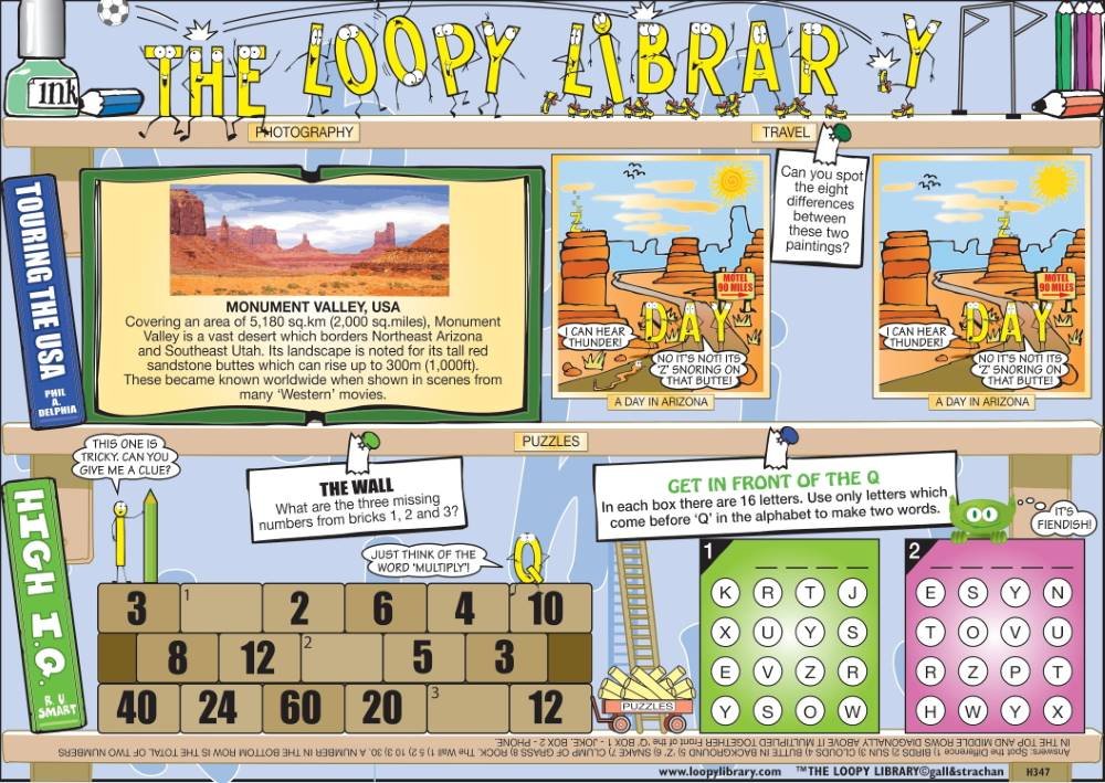 H347 Loopy Library Monument Valley