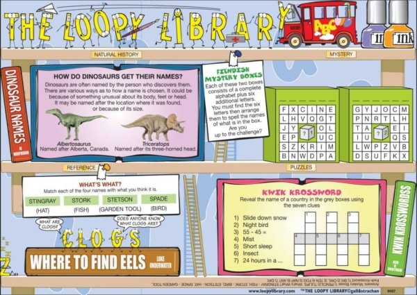 H407 Loopy Library Dino Names