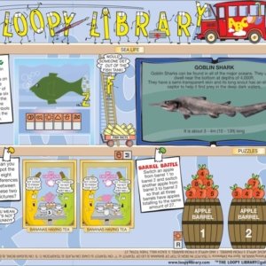 H593 Loopy Library Goblin Shark