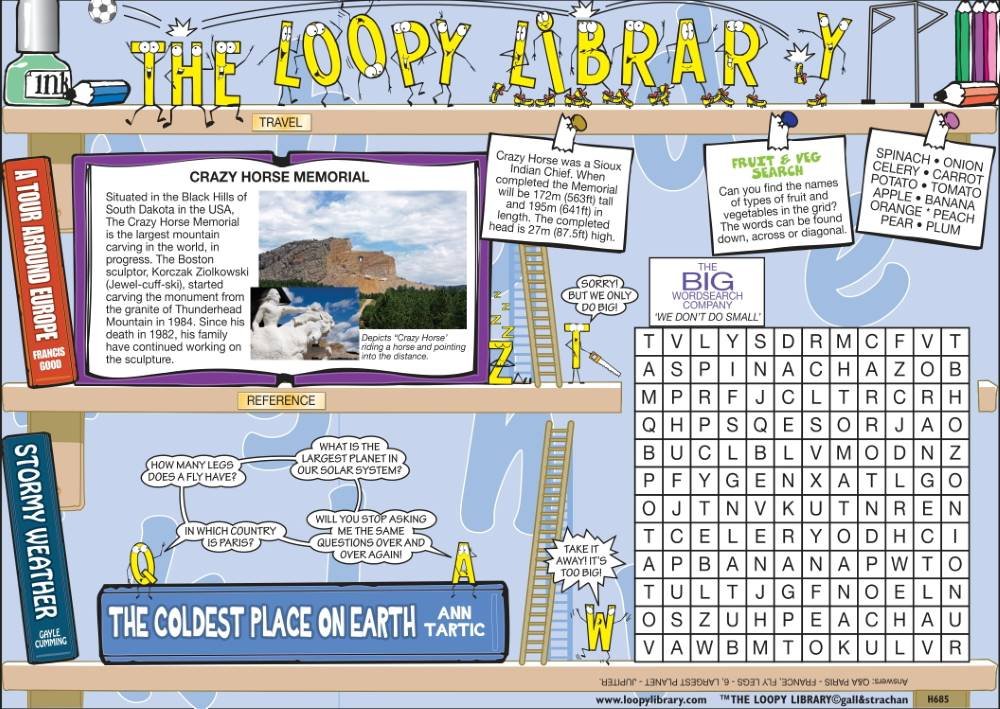 H685 Loopy Library Crazy Horse