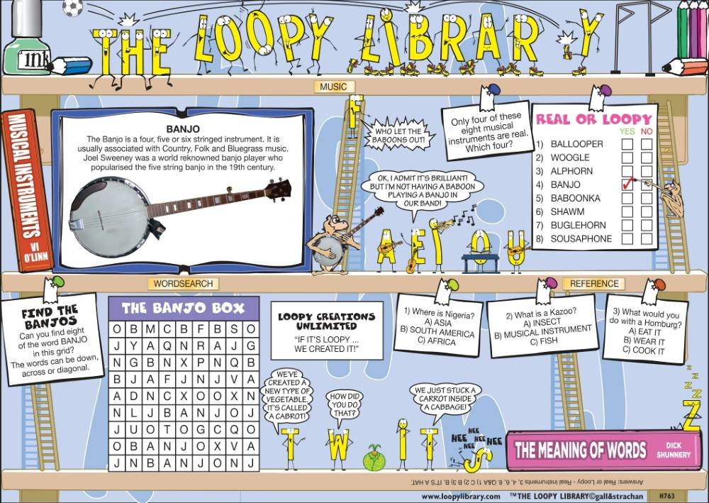H763 Loopy Library Banjo